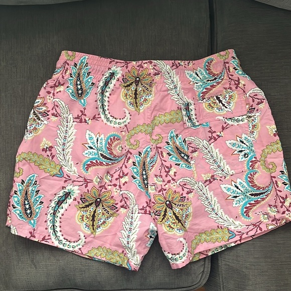 ETRO Pink paisley men’s swim trunks with pouch size M - Picture 4 of 5